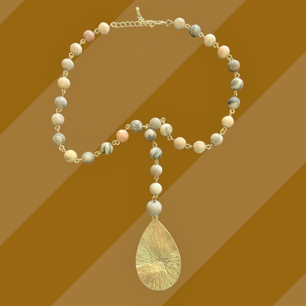 Multi Color Y Necklace